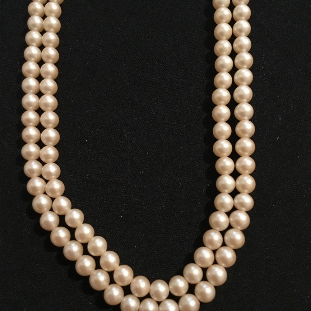 VTG Double Strand Faux Pearls - Picture 5 of 7